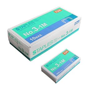 Desktop Staples No.3-1M (24/6), Galvanised Staples 24/6 Type, 1/4" Staples (10000PCS Staples)