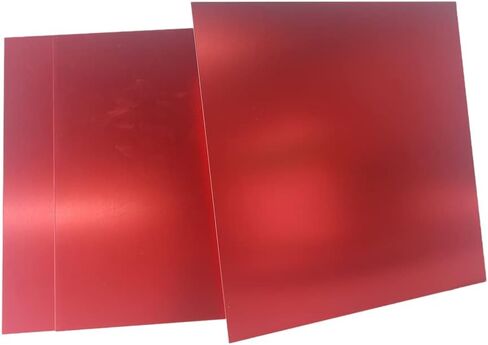 3 قطعة من لوحة الألومنيوم الأحمر 200x200 مللي متر لوحة الألومنيوم الأكسدة لتقوم بها بنفسك المواد الليزر قطع الإطار لوحة معدنية سمك 1 مللي متر in Kuwait