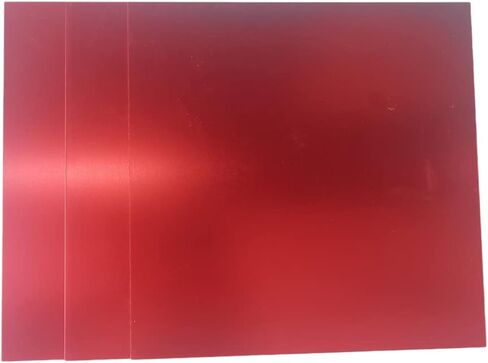 3 قطعة من لوحة الألومنيوم الأحمر 200x200 مللي متر لوحة الألومنيوم الأكسدة لتقوم بها بنفسك المواد الليزر قطع الإطار لوحة معدنية سمك 1 مللي متر in Kuwait