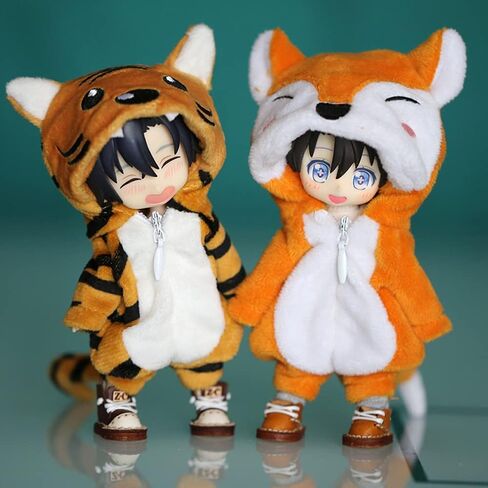 Nianniyhouse Shark Suit Onesies 1/12 BJD OB11 دمية 4.3 بوصة (11 سم) ملحق الشكل (B-1) in Kuwait