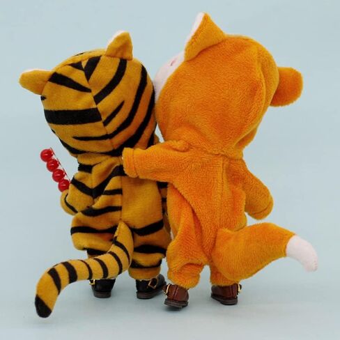 Nianniyhouse Shark Suit Onesies 1/12 BJD OB11 دمية 4.3 بوصة (11 سم) ملحق الشكل (B-1) in Kuwait