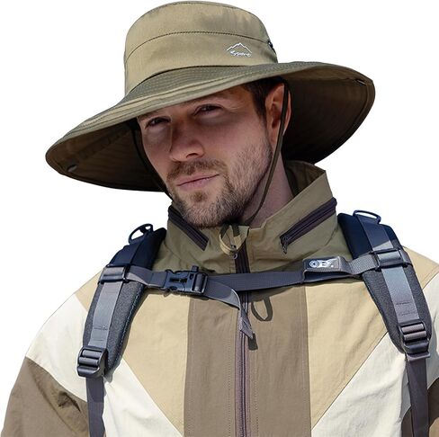 Cooling Sun Hat for Men Women,Wide Brim Bucket Hat Foldable Boonie Hat for Fishing Hiking Garden Safari Beach in Saudi Arabia