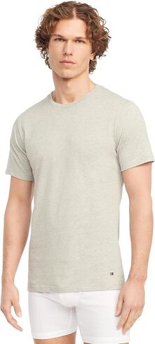 Tommy Hilfiger Men's Undershirts Multipack Cotton Classics Slim Fit Crew T-Shirts in Saudi Arabia