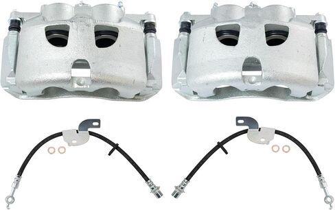 TRQ Front Brake Caliper Set Compatible with 2012-2014 Ford F-150 in Saudi Arabia