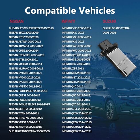22680-7S000 مستشعر تدفق الهواء الشامل AF10141 - مع 2012 نيسان ألتيما أرمادا ماكسيما إنفينيتي EX35 EX37 FX45 FX50 متوافق in Kuwait