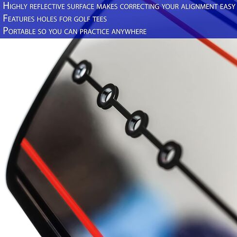 Trademark Innovations Golf Training Aid Golf Practice Putting Mirror Putting Aid Mirror in Saudi Arabia