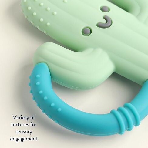 Itzy Ritzy Banana-Shaped Teether with Handles; Silicone Teether with Easy-Grab Handles and Textured, Teethable Surfaces (Banana) in Saudi Arabia