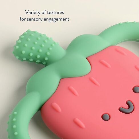 Itzy Ritzy Banana-Shaped Teether with Handles; Silicone Teether with Easy-Grab Handles and Textured, Teethable Surfaces (Banana) in Saudi Arabia