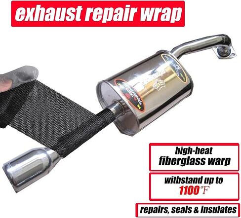Fix It Wrap 2 INCH X 50 inch | Exhaust Heat Tape and Repair Wrap | Strong Fiber Weld Fix Reinforcement Repair -2 Pack in Saudi Arabia