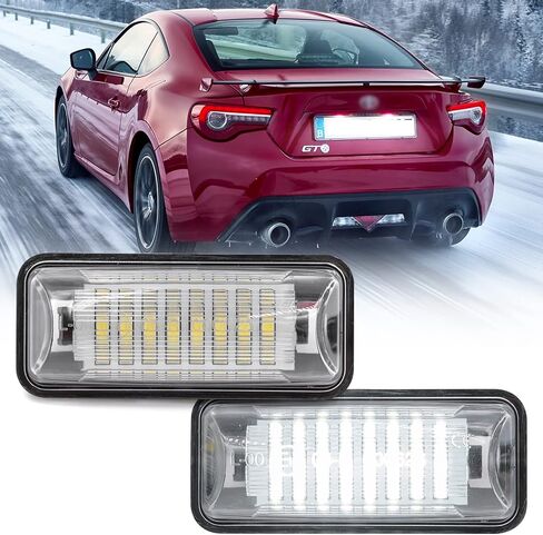 NSLUMO LED License Plate Light for Su'baru BRZ Led Number Plate Lamp Rear Registration Tail License Plate Light Bulb OEM Fit for Su'baru BRZ WRX To'yota 86 GT86 FT86 S'cion FR-S (FT-86 Su'baru) in Saudi Arabia