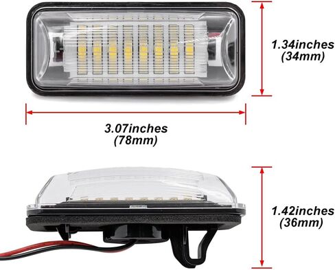 NSLUMO LED License Plate Light for Su'baru BRZ Led Number Plate Lamp Rear Registration Tail License Plate Light Bulb OEM Fit for Su'baru BRZ WRX To'yota 86 GT86 FT86 S'cion FR-S (FT-86 Su'baru) in Saudi Arabia