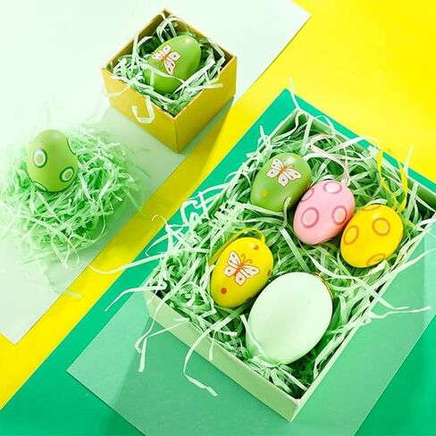 AVOIN Easter Grass, 9 Oz Easter Basket Grass, Shredded Tissue Easter Grass Basket Filler, Easter Grass Paper for DIY Easter Gift Wrapping, Easter Egg Stuffer Party Supplies (Green) in Saudi Arabia