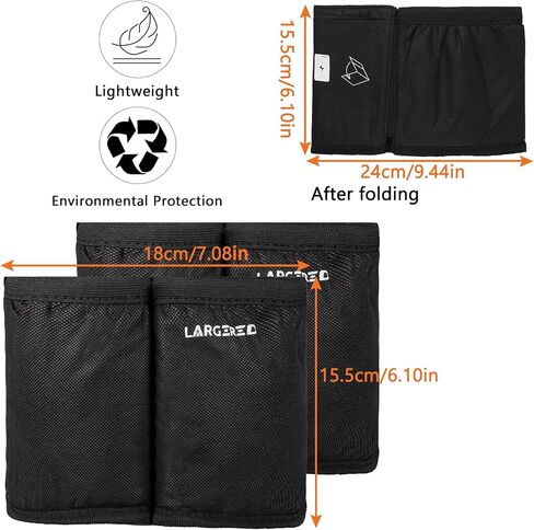 LARGERED Luggage Cup Holder for Suitcases, Travel Must Haves Travel Cup Holders Free Hand Drink Caddy Cup Carrier, Travel Accessories Gifts for Flight Attendants, Fits Roll on Suitcase Handles in Saudi Arabia