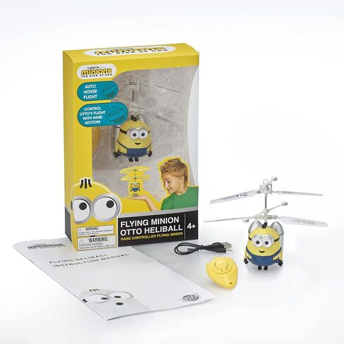 WOW! PODS Minions: Rise Of Gru - Otto Jetpack RC Flying Ball, Interactive Mini Remote Controlled Helicopter Toy for Kids Ages 4+ in Saudi Arabia