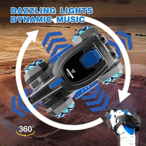 Y1 RC الزاحف مقياس رصاصة مائية سيارات التحكم عن بعد، أطفال 4WD معركة حيلة السيارة، جميع التضاريس RC شاحنة مع 360 درجة الدورية، لعبة هدية للبنين بنات أطفال in Kuwait
