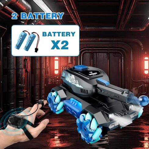 Y1 RC الزاحف مقياس رصاصة مائية سيارات التحكم عن بعد، أطفال 4WD معركة حيلة السيارة، جميع التضاريس RC شاحنة مع 360 درجة الدورية، لعبة هدية للبنين بنات أطفال in Kuwait