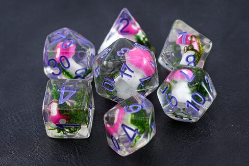 مجموعة نرد الفطر DND للأبراج المحصنة والتنينات، الهدايا، D&D، D وD، Pathfinder، الملحقات، D20، متعدد السطوح، نرد الراتنج، معدن، صينية النرد، برج، حقيبة، صندوق in Kuwait