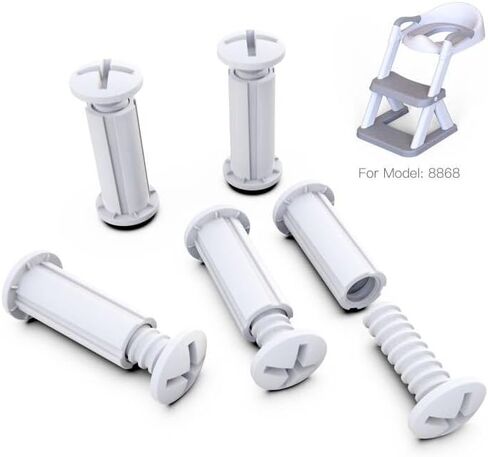 مسامير بلاستيكية لمقعد التدريب على استخدام الحمام من SKYROKU مسامير مقعد المرحاض الجديدة على شكل مثلث للأطفال مع سلم البراز in Kuwait