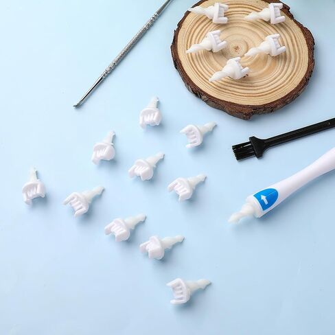 Prasacco 19 Pieces Ear Wax Removal Tool, 3 in 1 Q-Grips Ear Wax Remover with 16 Replacement Reusable Soft Silicone Tips for Cleaner Earwax Ear Wax Removal Kit Ear Cleaner for Adults and Kids in Saudi Arabia