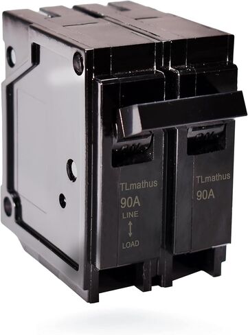 Q290 90-Amp Double Pole Type QP Circuit Breaker Plug-in Mount Standard MCB Thermal Magnetic Protection, 10KA 120/240V, Compatible with Siemens PL and ES Series Load Centers(2P 90A) in Saudi Arabia