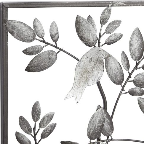 Deco 79 Metal Bird Wall Decor, 37" x 1" x 18", Black,Grey in Saudi Arabia
