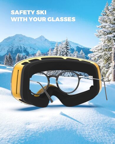 OMID Kids Ski Goggles, Anti-fog UV Protection Snowboard Snow Goggles Boys Girls in Kuwait