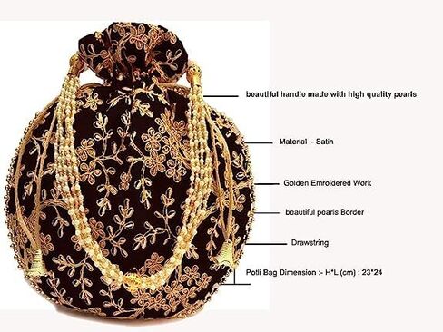 Potli Bags, Evening Handbags for womenBest for gifting Handicrafts and jewellery Designer Women in Saudi Arabia