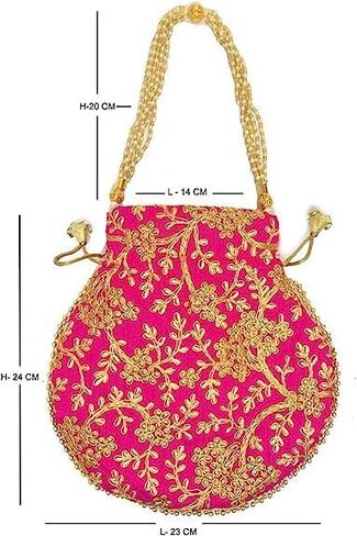 Potli Bags, Evening Handbags for womenBest for gifting Handicrafts and jewellery Designer Women in Saudi Arabia