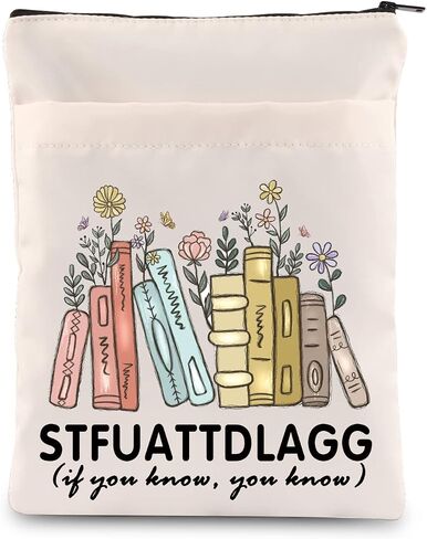 هدية Smut Bookish إذا كنت تعرف أنني أعرف غلاف كتاب مضحك هدية لمحبي الكتب (STFUATTDLAGG-b) in Kuwait