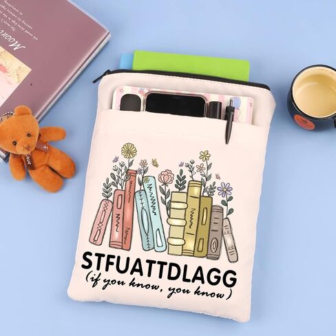 هدية Smut Bookish إذا كنت تعرف أنني أعرف غلاف كتاب مضحك هدية لمحبي الكتب (STFUATTDLAGG-b) in Kuwait