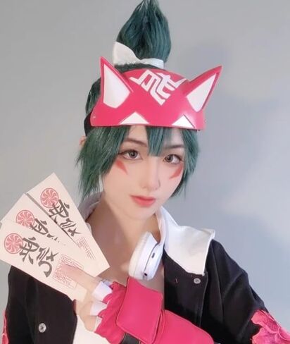 مجموعة دعامة رأس كيريكو التنكرية على شكل ثعلب ياباني نصف قناع in Kuwait