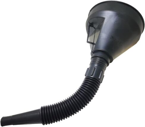 Automotive Plastic Gasoline Funnel Oil Hopper Diesel Infundibulum Filling Funnel with Alloy mesh Filter & Flexible Tube in Saudi Arabia