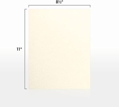 LUXPaper 8.5" x 11" Paper | Letter Size | Champagne Metallic | 80lb. Text | 50 Qty in Saudi Arabia