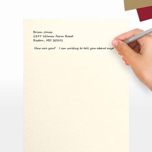 LUXPaper 8.5" x 11" Paper | Letter Size | Champagne Metallic | 80lb. Text | 50 Qty in Saudi Arabia