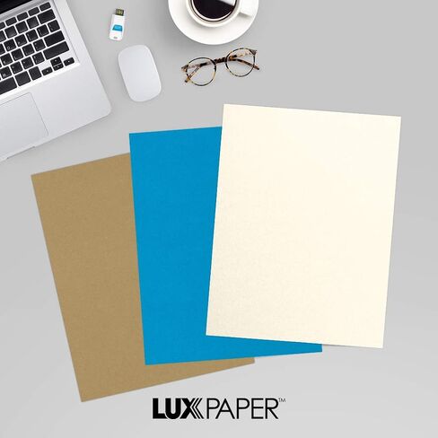 LUXPaper 8.5" x 11" Paper | Letter Size | Champagne Metallic | 80lb. Text | 50 Qty in Saudi Arabia