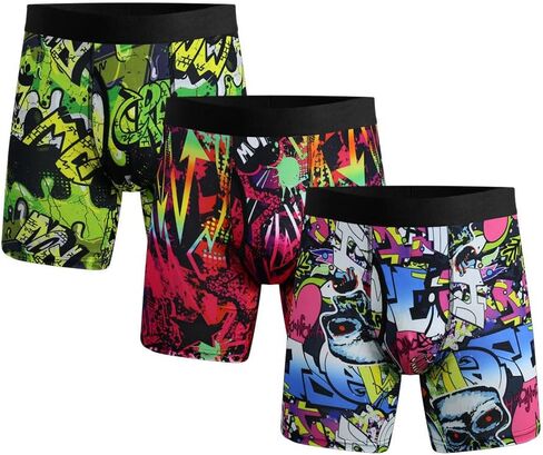Mens Boxer Briefs for Men Sport Trunks Underwear Novelty Boxer Brief Boys Underwear in Saudi Arabia