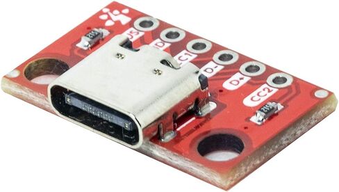 2pcs USB Type C Breakout Board 6 Pins 150mils 2CC Female Connector PCB Converter Board in Saudi Arabia