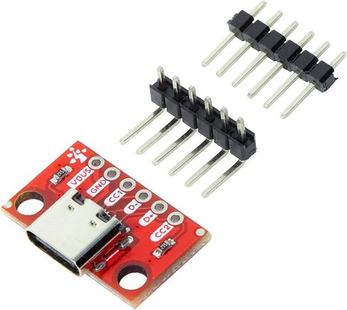2pcs USB Type C Breakout Board 6 Pins 150mils 2CC Female Connector PCB Converter Board in Saudi Arabia