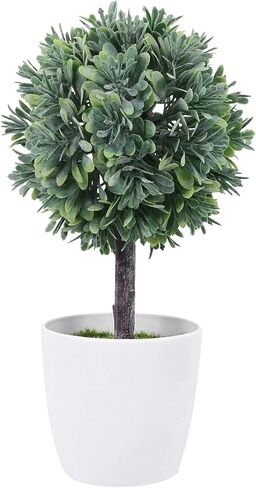 Cabilock Artificial Spherical Potted Plant House Decorations for Home Office Decorations Indoor House Plants Vase Faux Potted Mini Plants Artificial Potted Tree Ball Simulation Bonsai Desk in Saudi Arabia