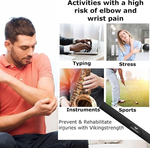 Wrist Bar for Physical Therapy and Tennis Elbow, Forearm Exerciser hand therapy tools, hand exercise equipment for golfers elbow, Wrist Strengthening Equipment Easy - Heavy) in Saudi Arabia
