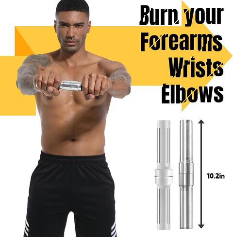 قضبان تمرين اليد الملتوية للعلاج الطبيعي - تخفف آلام التهاب الأوتار وتحسن قوة القبضة - تقوية المعصم والمرفق، قضبان متعددة المرونة - شريط علاج اليد لتخفيف آلام المعصم والمعصم والساعد in Kuwait