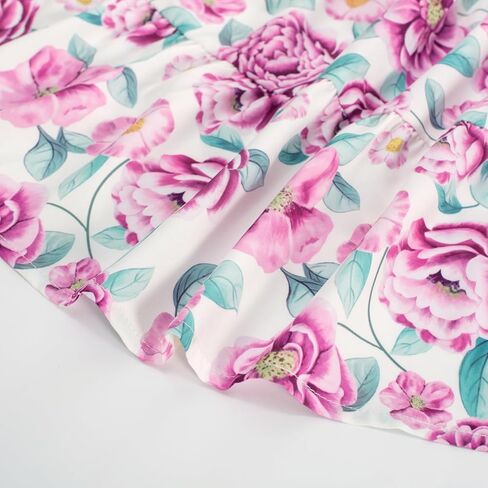 GRACE KARIN Girls Summer Hawaiian Dress Halter Neck Sleeveless Midi Floral Dress 8-10 Years,White and Purple in Saudi Arabia