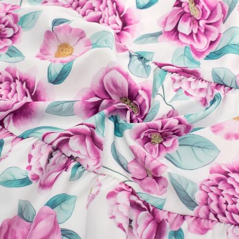 GRACE KARIN Girls Summer Hawaiian Dress Halter Neck Sleeveless Midi Floral Dress 8-10 Years,White and Purple in Saudi Arabia