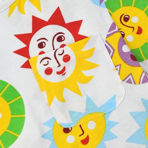 HILEELANG Little to Big Girl Short Sleeve Dress Easter Summer Cotton Casual Tunic Shirt Dresses in Kuwait