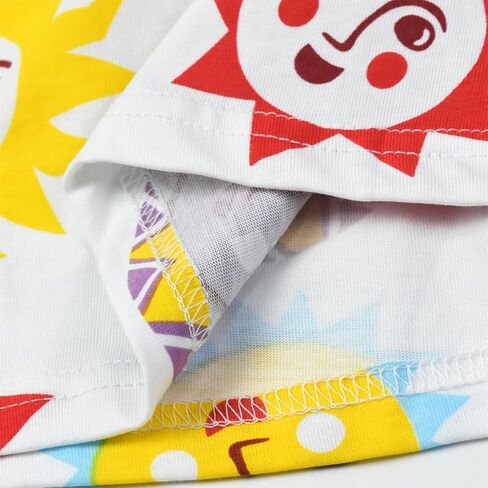 HILEELANG Little to Big Girl Short Sleeve Dress Easter Summer Cotton Casual Tunic Shirt Dresses in Kuwait