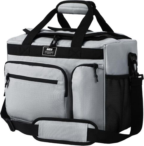 MIER 30L Extra Large Soft Cooler Bag with Trolley Strap, 45-Can, Black in Kuwait