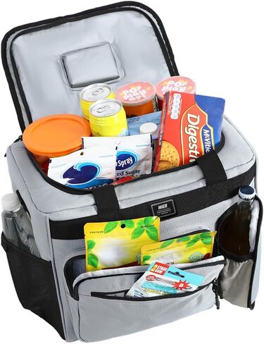 MIER 30L Extra Large Soft Cooler Bag with Trolley Strap, 45-Can, Black in Kuwait