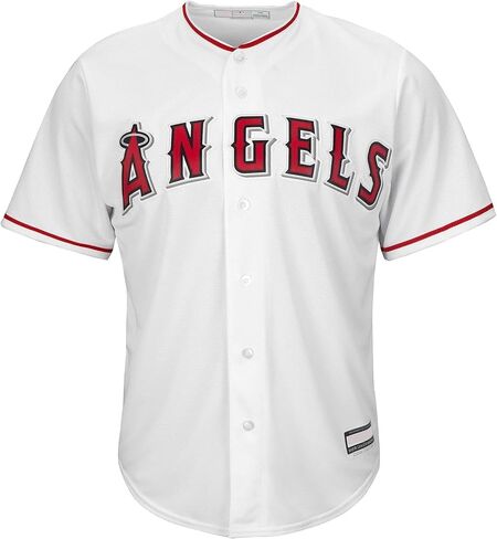Outerstuff Mike Trout Los Angeles Angels MLB Kids Youth 8-20 White Home Cool Base Player Jersey in Saudi Arabia