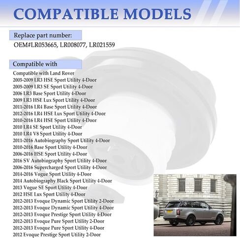 استبدال غطاء غاز السيارة OEM#LR053665، LR008077، غطاء وقود احترافي متوافق مع Land Rover HSE Sport 2006-2016 لاستبدال غطاء خزان الوقود لملحقات السيارة التالفة in Saudi Arabia