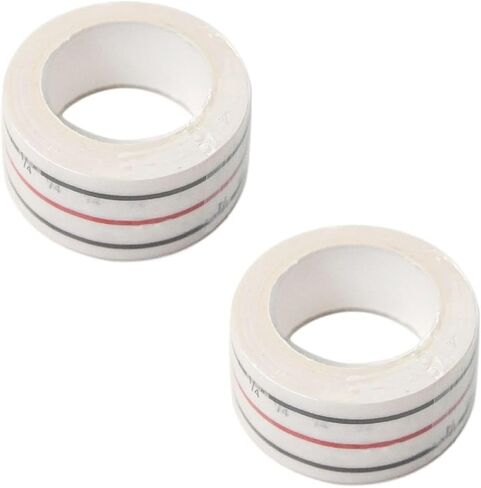 2Pcs White Diagonal Seam Tapes Sewing Basting Tape for Sewing Straight Diagonal Seams Instruction Tool Seamingly Accurate Seam Guide for Sewing Machines Sewing Bias Tape Makers Tapes and Adhesives in Saudi Arabia